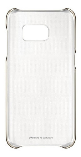 Case Samsung Clear Cover Para Galaxy S7 Edge Gold