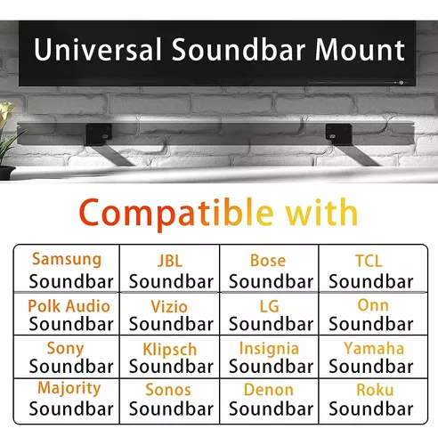 Soporte Universal Para Barra De Sonido O Soundbar De Pared