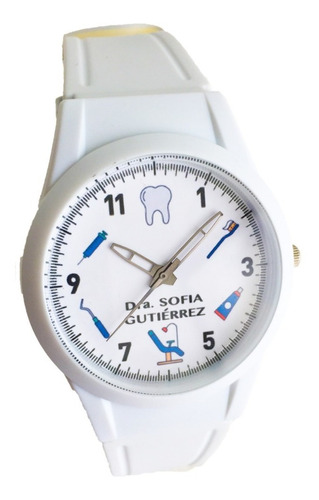 Reloj Dentista,  Contra Agua, Personalizado C/nombre + Envío