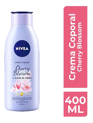 Crema Corporal Humectante Nivea Senses Cherry Blossom 400 Ml Fragancia - Tipo de envase