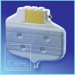 Combo Deposito Ideal Chato + Tapa Universal Gris Metalizada