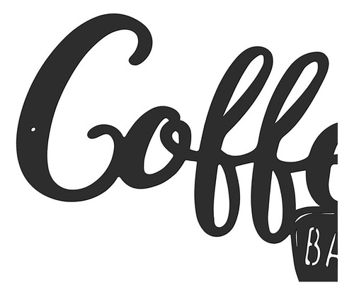 . Letrero De Pared For Barra De Café, Taza De Café 30x18cm