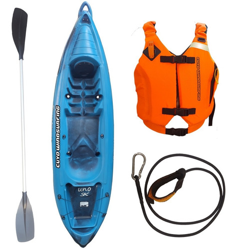 Imagen 1 de 9 de Combo N2 Kayak Sportkayaks Sk1 1 Per Simple Chaleco Pro Pita