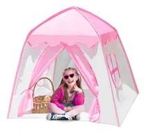 Comprar Habitación infantil niñas casita jardín casita portátil tienda niños carpa castillo para niñas tienda de campaña niñas castillo infantil champaña color rosa