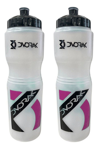 Garrafa De Ciclismo Dvorak Rosa 900ml 2 Unidades