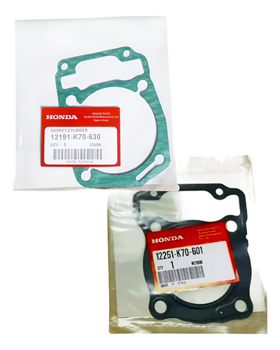 Juego Junta Base Y Tapa Cilindro Orig Honda Cb 190 / Xr 190