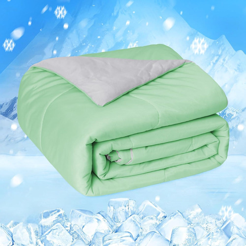 Cooling Comforter Manta Japonesa De Doble Cara Cold Tec...