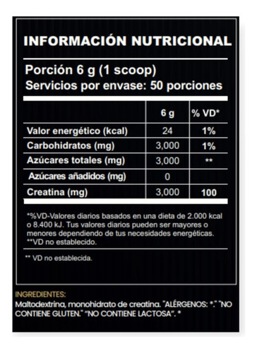 Creatina Energy 300gr Sin Sabor - Strongest
