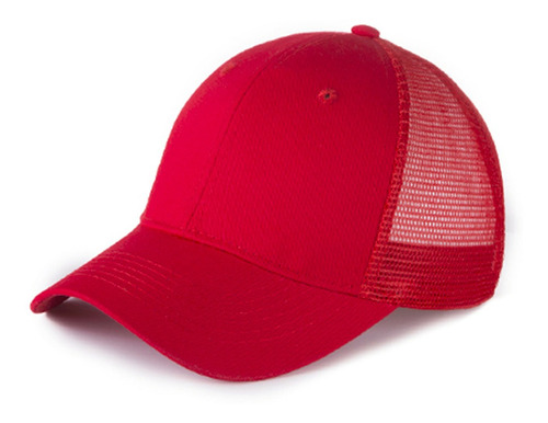 Gorra Basica Red Malla De Nylon Dkps-620 6 Gajos 