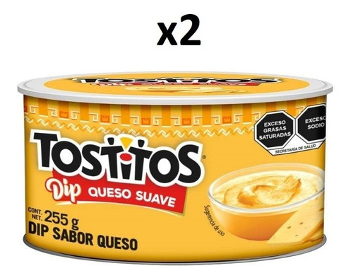 Dip Nachos Tostitos Queso 2 Latas De 255gr