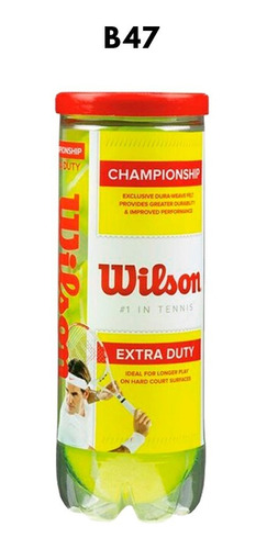 Imagen 1 de 3 de Pelotas De Tenis Wilson Championship Extra Duty