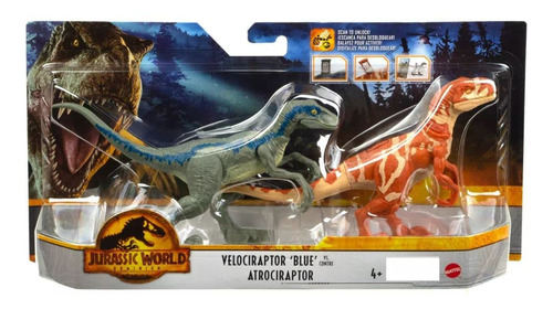 Jurassic World Dominion Velociraptor Blue Vs Atrociraptor D.