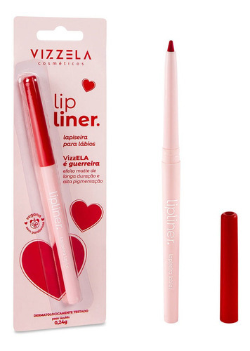 Lapiseira Labial Vizzela Lipliner 04-guerreira