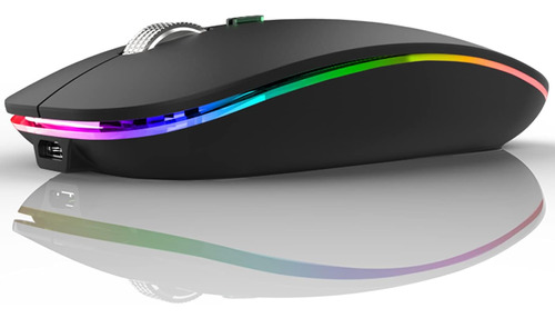 Tenmos Wireless Bluetooth Mouse, Led Slim Dual Mode 5.1 + C