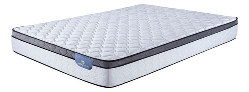 Colchón Súper queen de resortes Serta Perfect Sleeper Detroit euro blanco - 2m x 1.6m con Euro pillow
