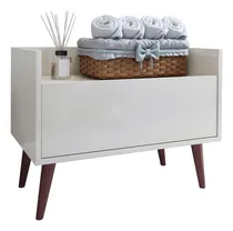 Comprar Gabinete Organizador Multiuso Para Banheiro Quarto Lavanderia Porta E Nichos Branco - Moveis Barboza