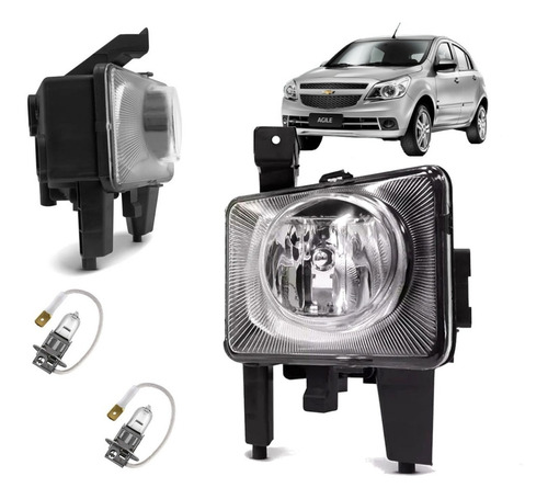 Par 2 Farol Milha Auxi Nebl Lampada Agile 2010 11 12 13 2014