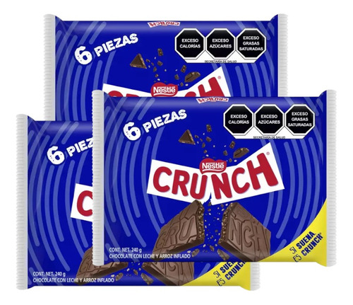 Cruch Chocolate C/leche Arroz Inflado Nestle 18 Pz
