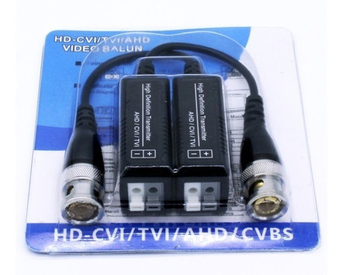 Video Balun Con Cable Cámaras De Seguridad Cctv  Passivo.