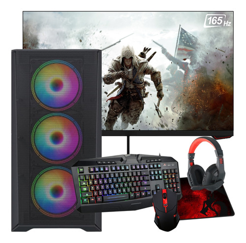 Pc Gamer Amd Ryzen 7 5700g 32gb Ram + Monitor 24'' Fhd 165hz