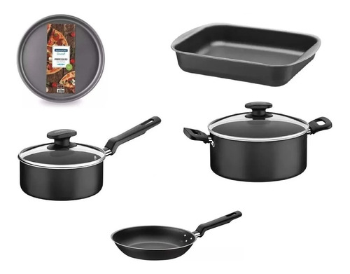 Combo Juego De Cocina Tramontina Teflon 5 Piezas