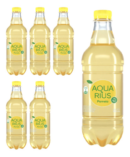  Agua Saborizada Aquarius Pomelo 500cc - Pack X 6u. Quirino 