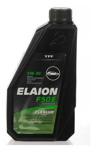 Imagen 1 de 1 de Aceite Ypf Elaion F50e 5w-30 100% Sintetico X1 Litro Flexlub
