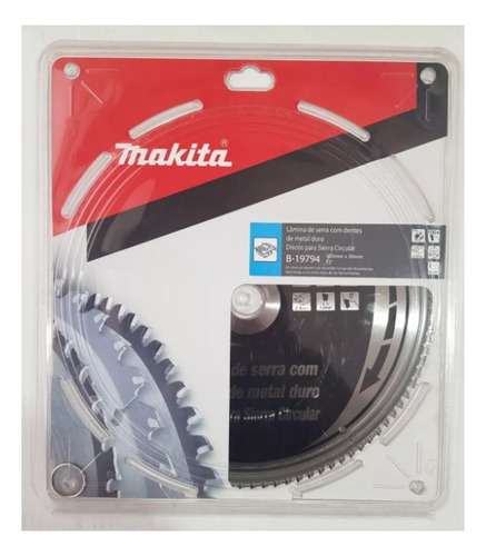 Hoja Sierra Circular Makita 305 X30x100d Aluminio 19794 Po Color Plateado