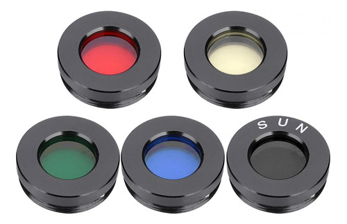 Kit De Filtro Para Lente De Ocular Telescopio, 5 Unidades, A