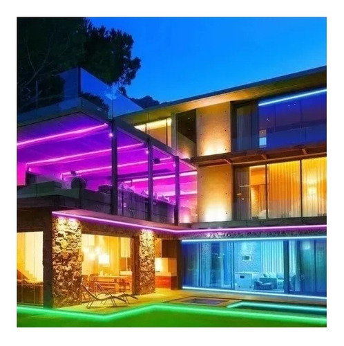 15m Fita Led Rgb 3528 Cob 12v Ip20 810smd E Controle Wi-fi