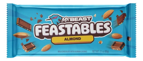 Feastables Mrbeast Chocolate Bar, 2.1 Oz (60g)