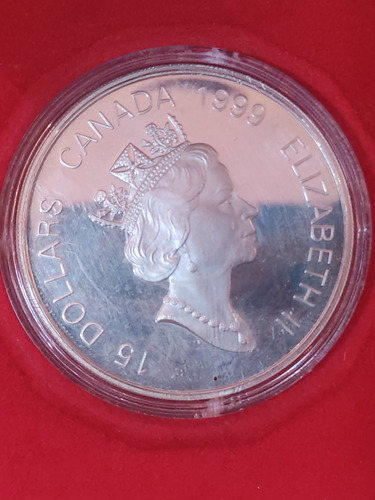 Moneda Plata Canadá  Lunar Con 1999