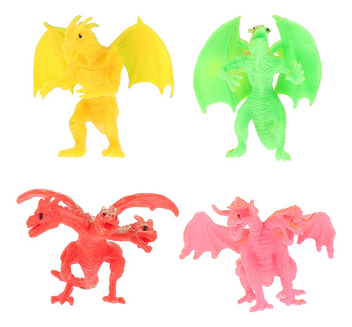 Party Favor Dragon Model Animal, 4 Unidades