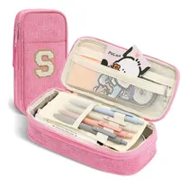 Comprar Estuche Escolar Preppy Con Cremallera Inicial Grande S