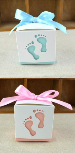 Cajas Cajitas  12 U. Baby Showers , Bautizos , Fiestas 6x6x6