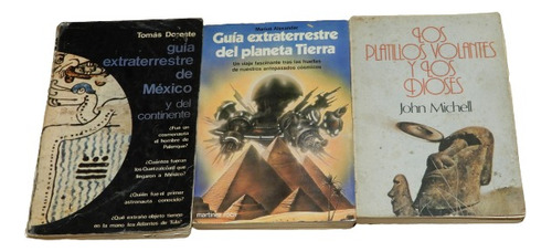 Lote 3 Libros De Platillos Voladores Y Guías Extraterrestres