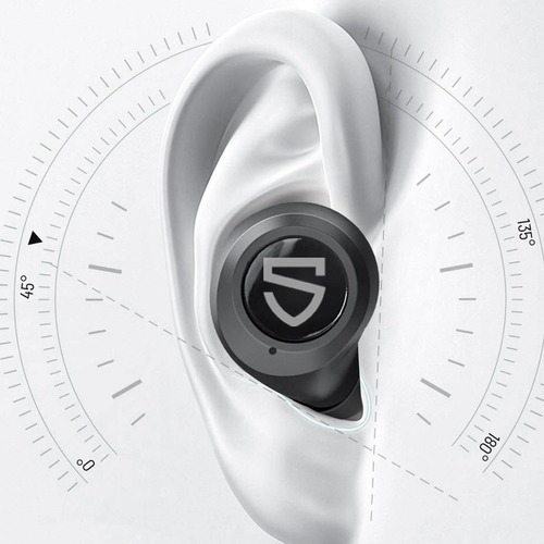 Imagen 6 de 12 de Auricular in-ear gamer inalámbrico Soundpeats Manos libres H1 negro con luz LED