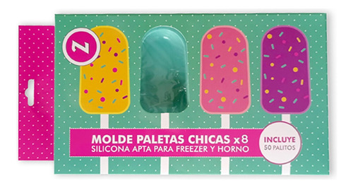 Molde Paletas Chicas X8 Zanetti - Mundo Kanata