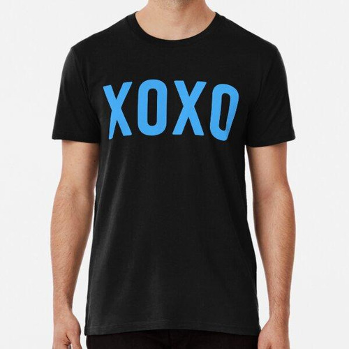 Remera Xoxo Celeste, Abrazos Y Besos Cartas De Amor Algodon 