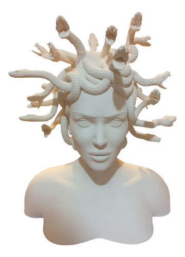 Escultura Decorativa Busto De Medusa De Impreria Home - 25cm