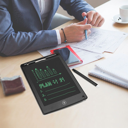 Pizarron Magico Lcd 8.5 Tablet Dibujar Escribir Pluma 6 Unid