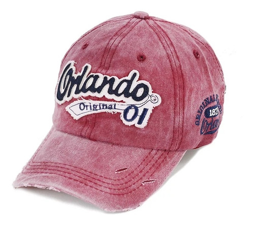 Gorra Camionero Regulable Jean Vintage Orlando Ancla Bordada