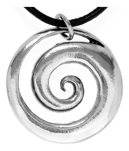 Colgante De Peltre Con Espiral Maorí Koru Peace And En De