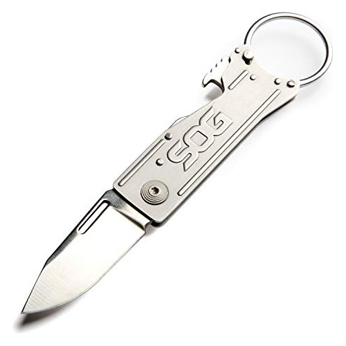 Cuchillo De Bolsillo Con Llavero Sog Keytron: Práctico Cuch