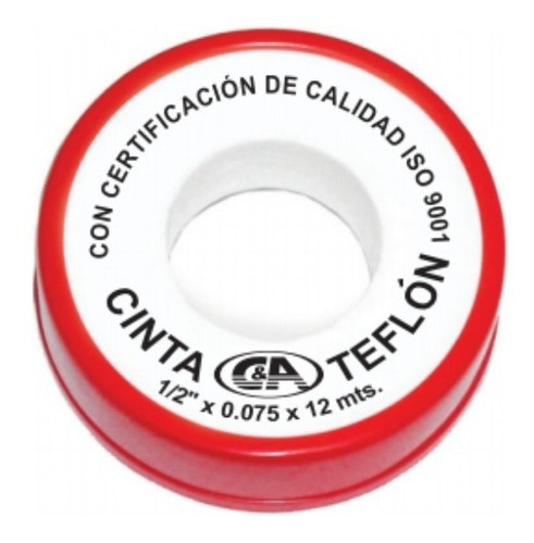 Cinta Teflón 3/4  X 0.075 X 10 Mt (pack X 03 Unid) -  C&a