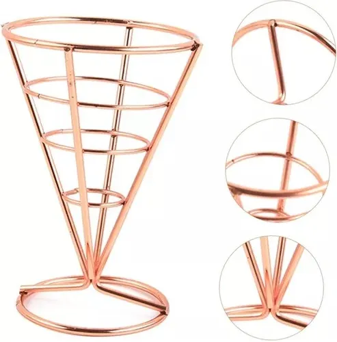 Soporte Espiral Para Servir Papas, Burbu Wafles, Pizza Cono