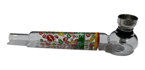 Imagen 2 de 7 de Pipa De Vidrio Pyrex D&k Borosilicato Rejilla 14cm. Lavable