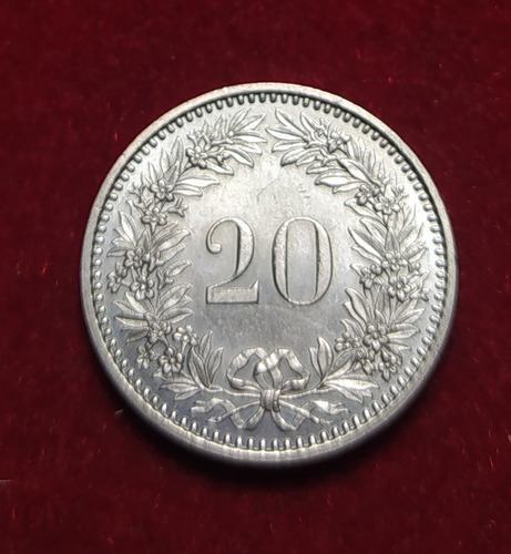 Moneda 20 Rappen Suiza 1982 Km 29 A 
