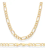 Comprar Cadena Oro 10k 10 Kilates Figaro Italiana 60cm 7.5mm Gruesa Italy Gruesa Hombre Oro Puro 10k Cadena Oro Italiano Italy Hombre Mujer Gruesa Oro 10k Oro Regalo Novio Novia Oro Italiano Cadena Italy
