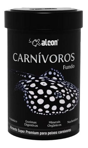 Ração Super Premium P/ Peixes Carnívoros De Fundo 145g Alcon